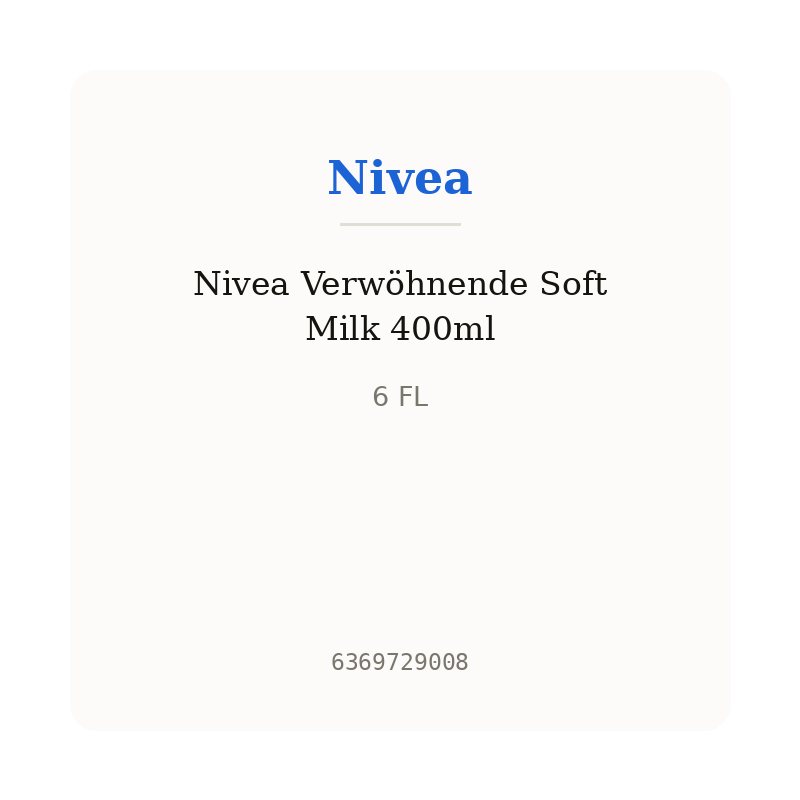 Nivea Verwöhnende Soft Milk 400ml
