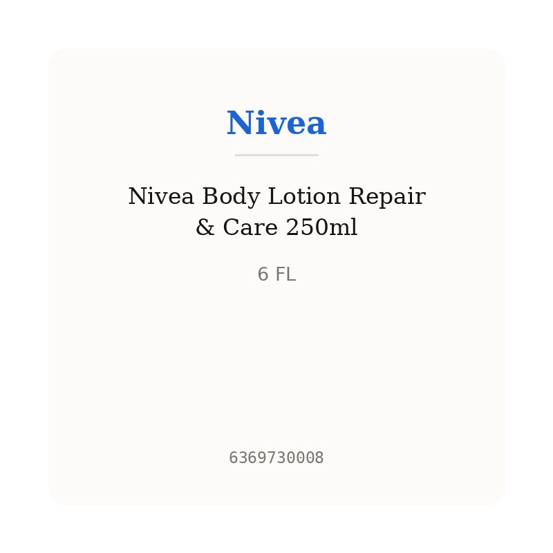 Nivea Body Lotion Repair & Care 250ml