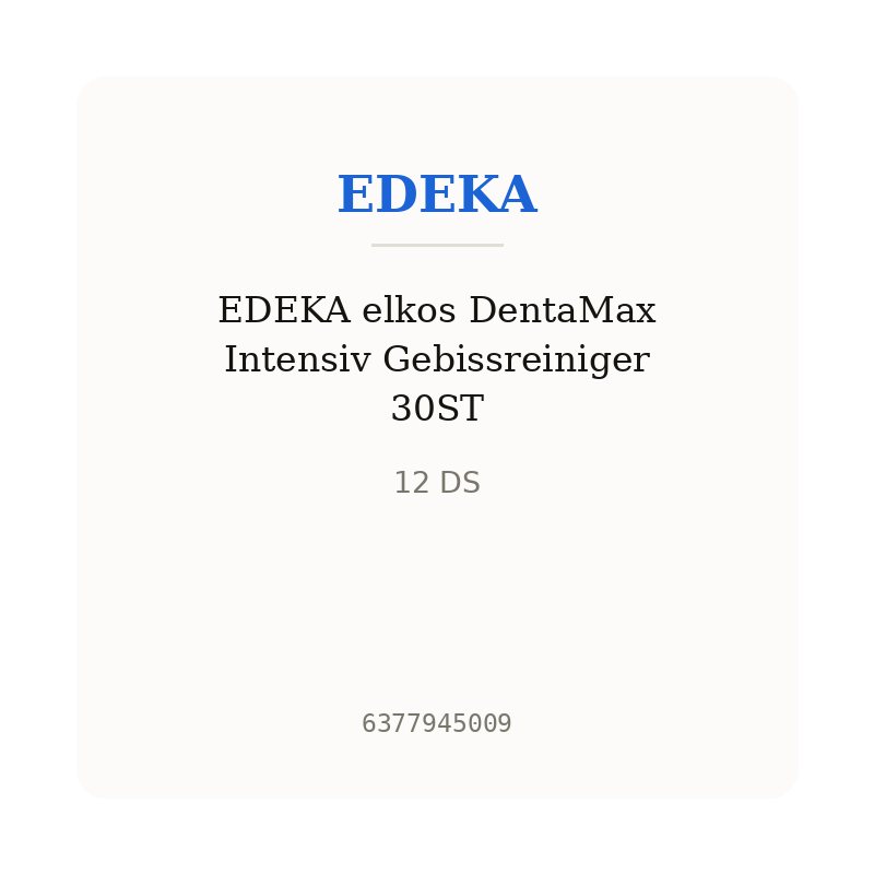 EDEKA elkos DentaMax Intensiv Gebissreiniger 30ST