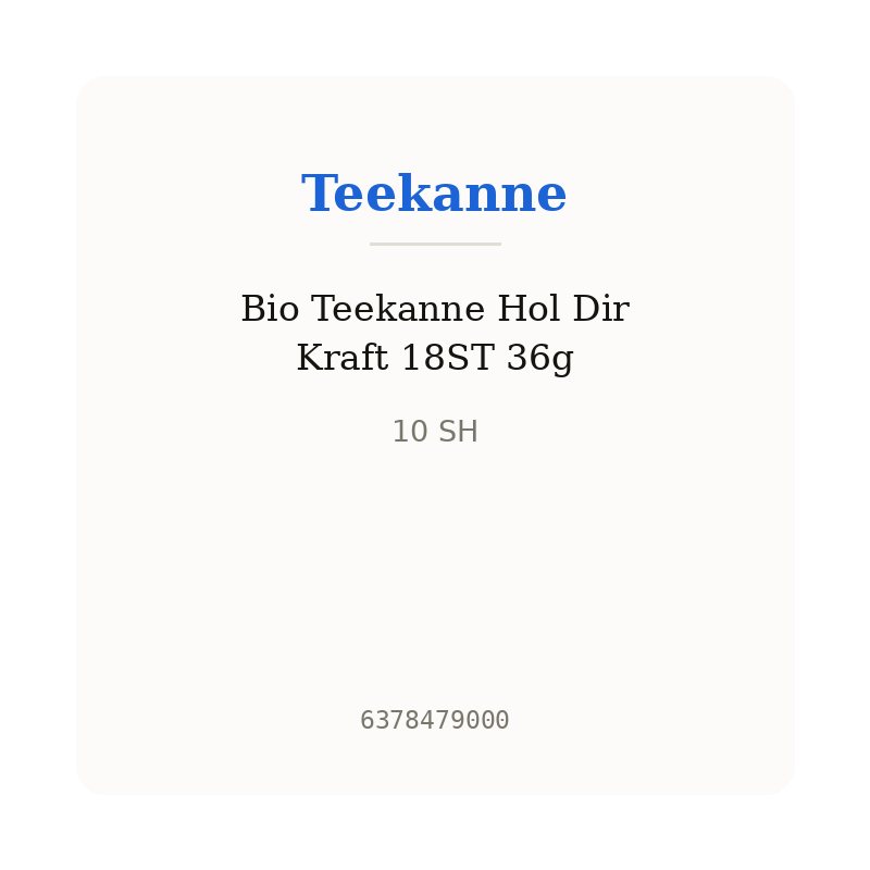 Bio Teekanne Hol Dir Kraft 18ST 36g