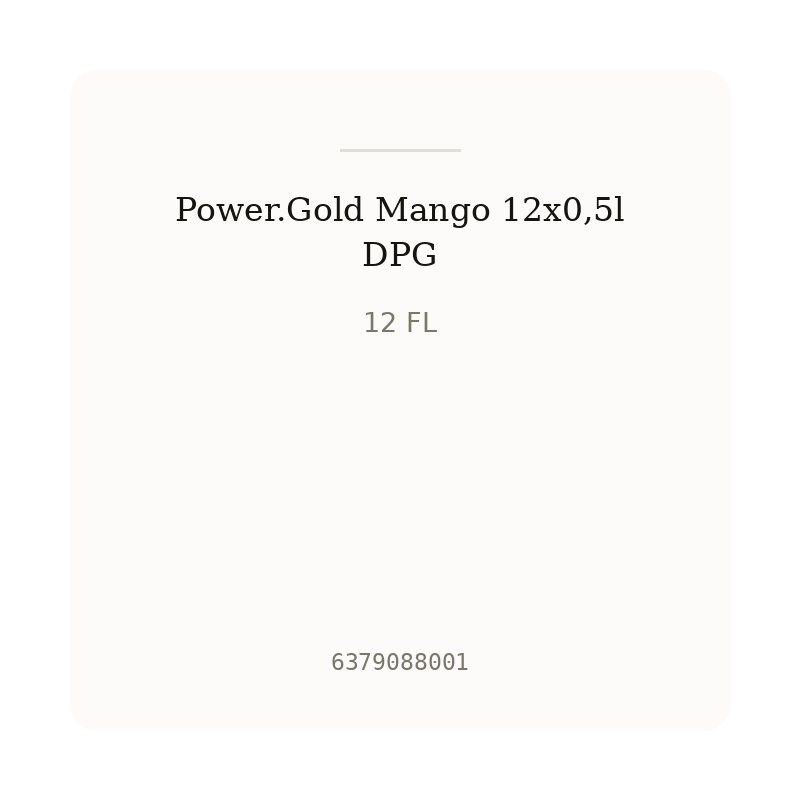 Power.Gold Mango 12x0,5l DPG