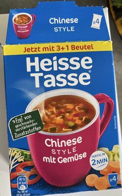 Heisse Tasse Chinesischer Art mit Gemüse für 600ml 46,8g