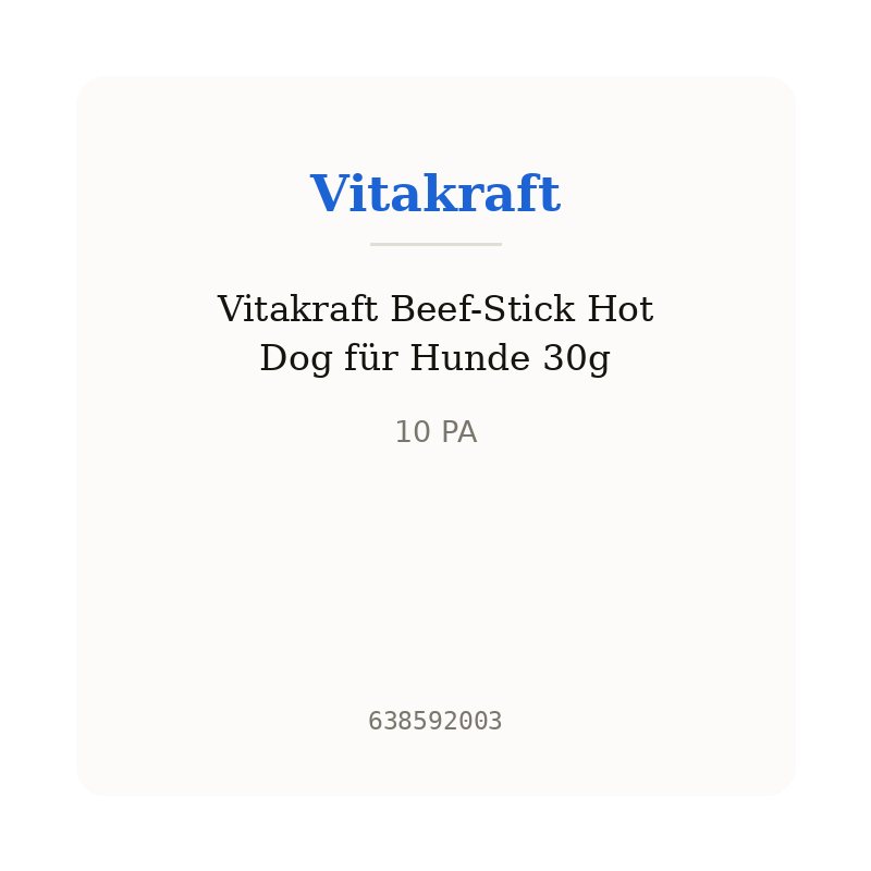 Vitakraft Beef-Stick Hot Dog für Hunde 30g