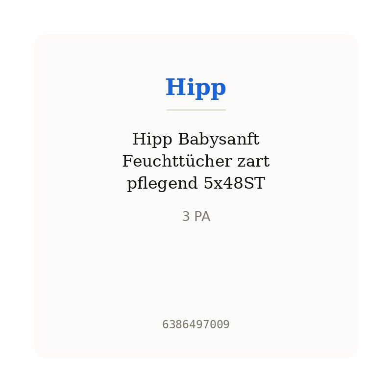 Hipp Babysanft Feuchttücher zart pflegend 5x48ST