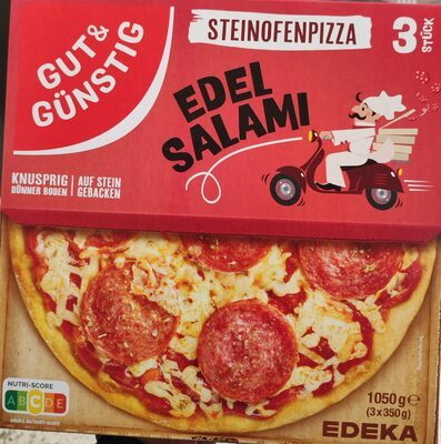 GUT&GÜNSTIG Steinofen Pizza Edelsalami 3x350g