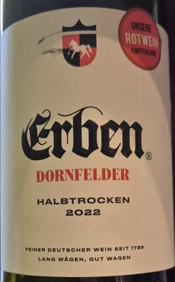 Erben Dornfelder Pfalz QbA halbtrocken 0,75l
