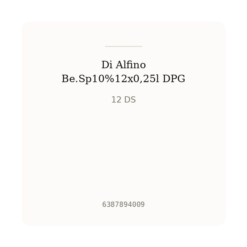 Di Alfino Be.Sp10%12x0,25l DPG