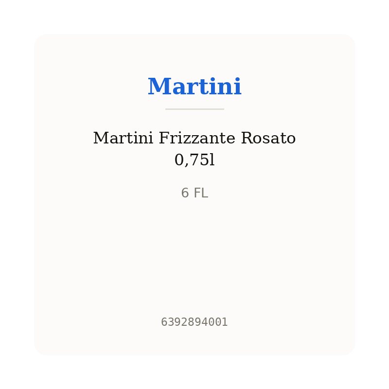 Martini Frizzante Rosato 0,75l
