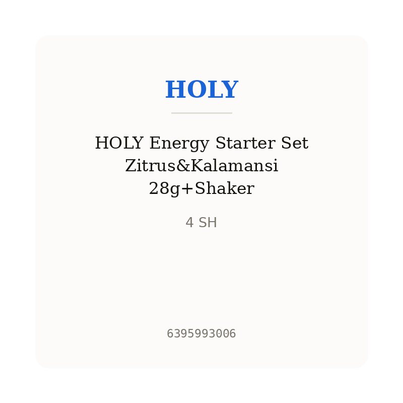 HOLY Energy Starter Set Zitrus&Kalamansi 28g+Shaker