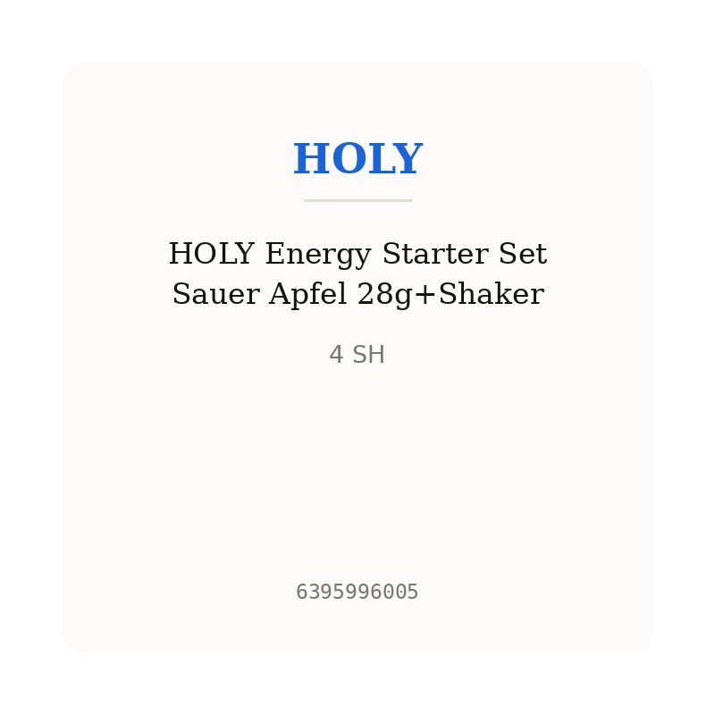 HOLY Energy Starter Set Sauer Apfel 28g+Shaker