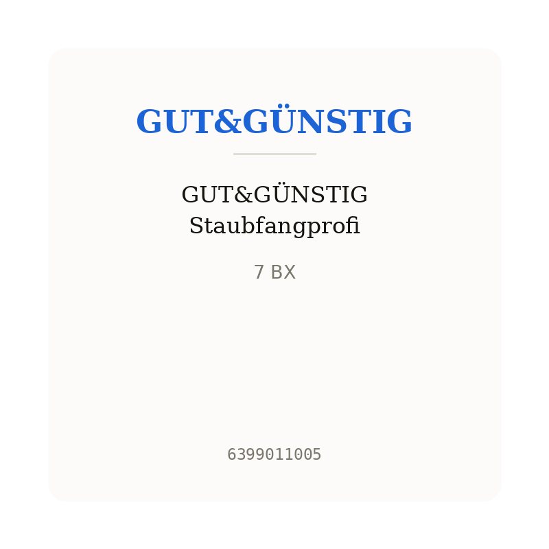 GUT&GÜNSTIG Staubfangprofi