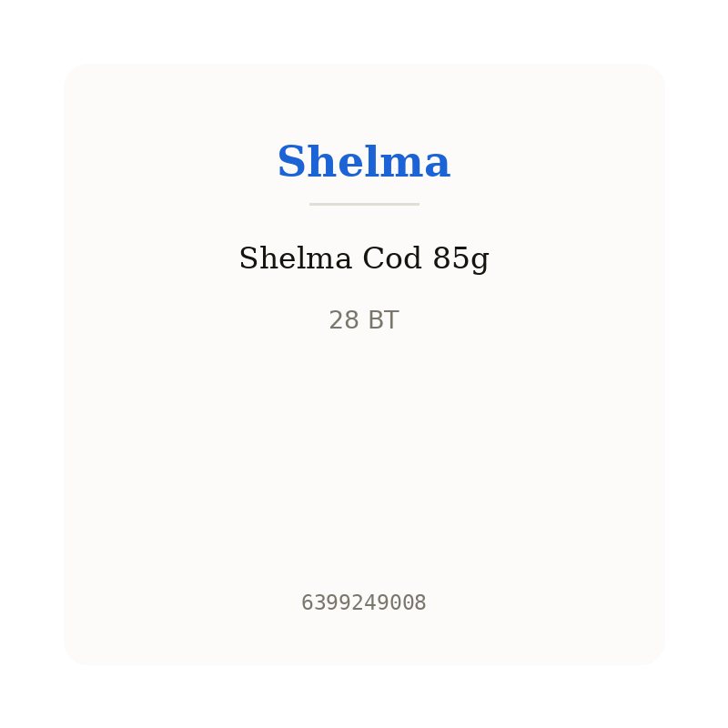 Shelma Cod 85g
