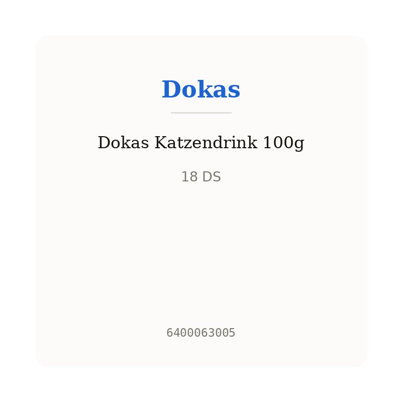 Dokas Katzendrink 100g