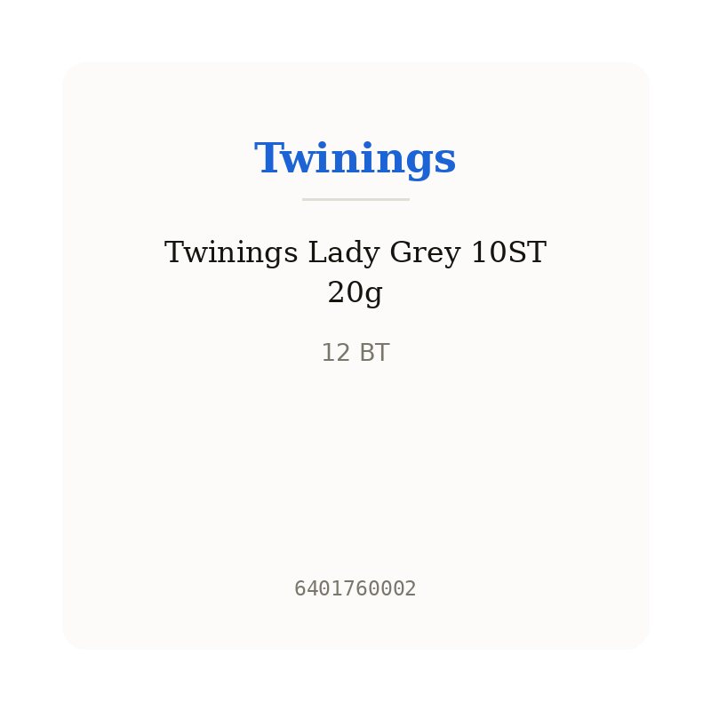 Twinings Lady Grey 10ST 20g