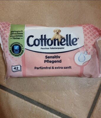 Cottonelle Feuchtes Toilettenpapier Sensitiv Pflegend Extra sanft&parfümfrei 42ST