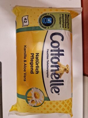 Cottonelle Feuchtes Toilettenpapier Natürlich Pflegend Kamille&Aloe Vera 42ST