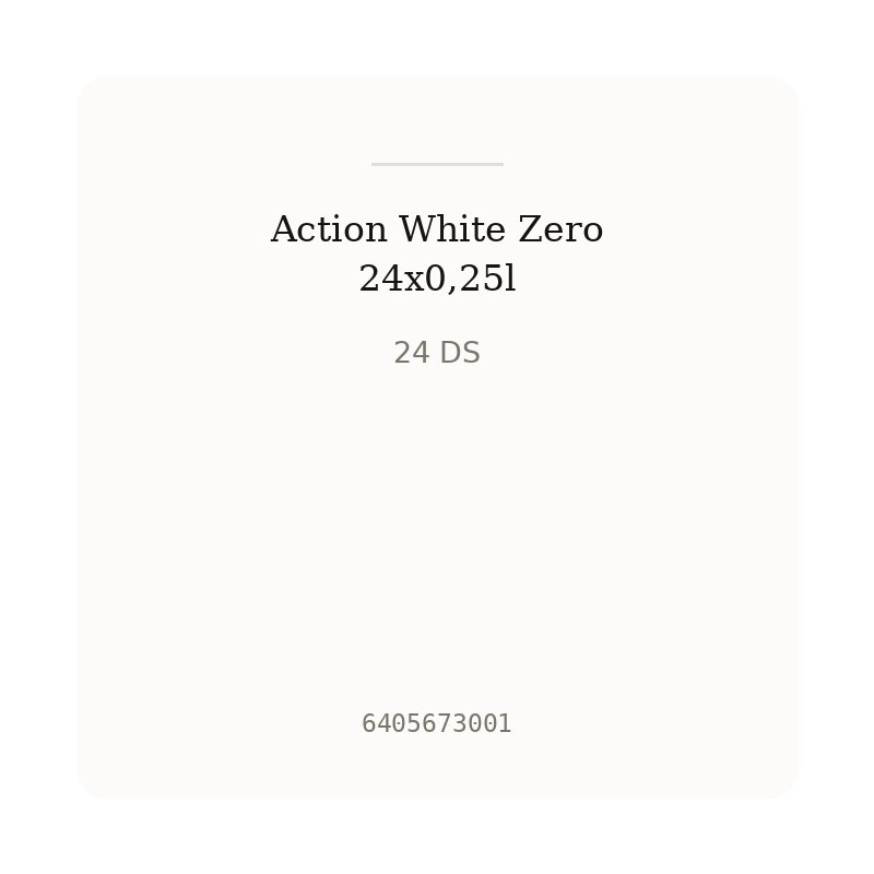 Action White Zero 24x0,25l