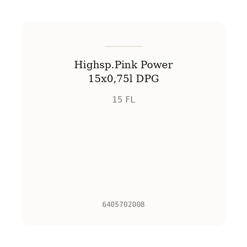 Highsp.Pink Power 15x0,75l DPG