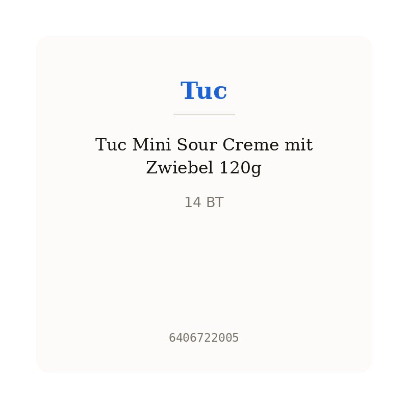 Tuc Mini Sour Creme mit Zwiebel 120g