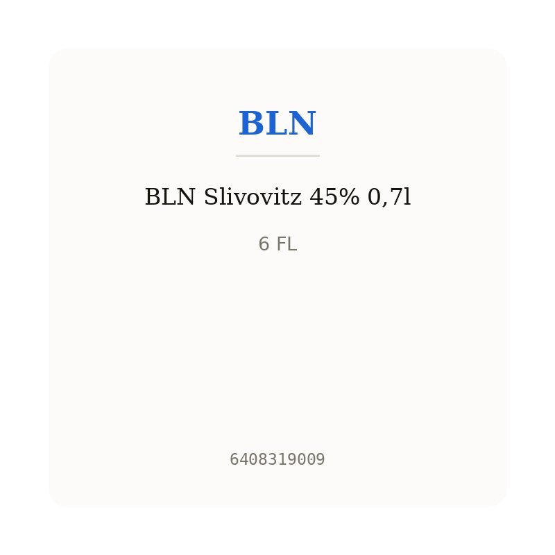 BLN Slivovitz 45% 0,7l
