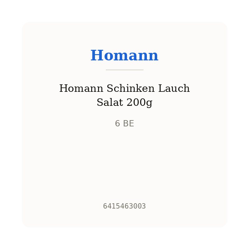 Homann Schinken Lauch Salat 200g