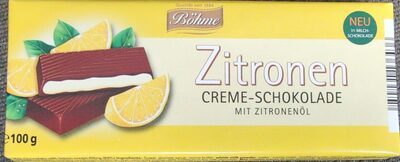 Böhme Creme-Schokolade Zitrone 100g