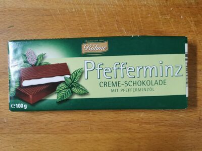 Böhme Creme Schokolade Pfefferminz 100g
