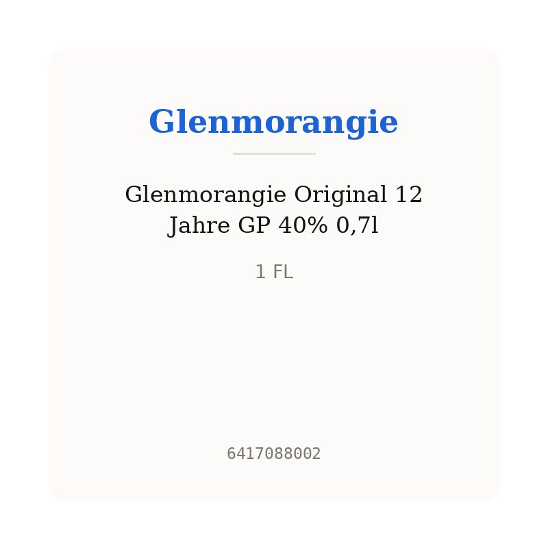 Glenmorangie Original 12 Jahre GP 40% 0,7l