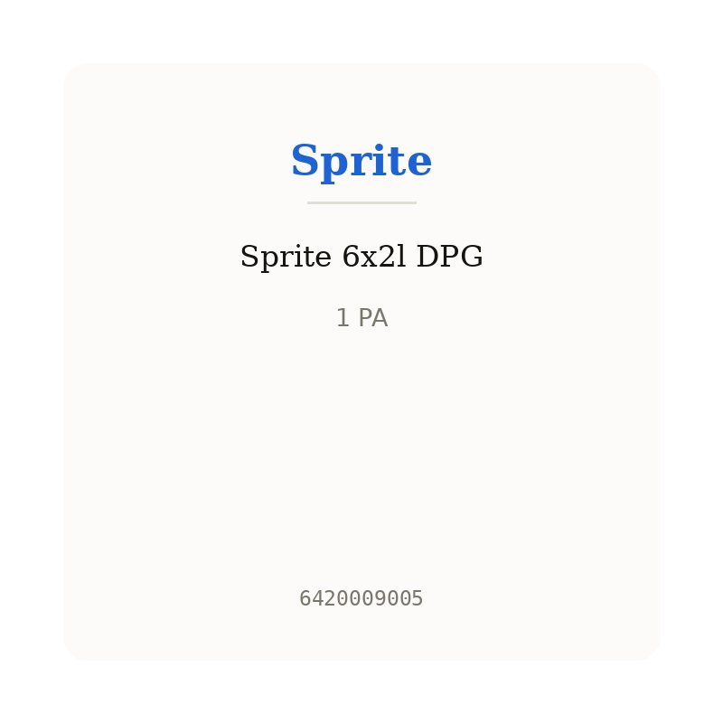 Sprite 6x2l DPG