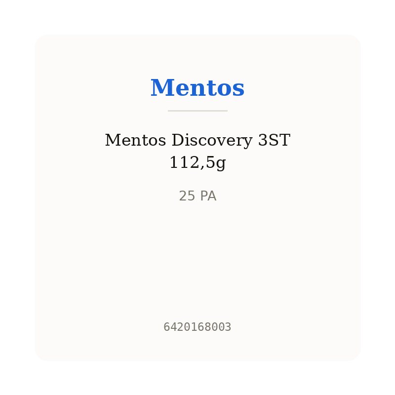 Mentos Discovery 3ST 112,5g