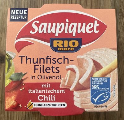 MSC Saupiquet Thunfisch-Filets in Olivenöl mit Chili 120g