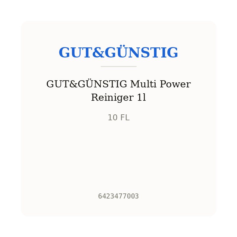 GUT&GÜNSTIG Multi Power Reiniger 1l