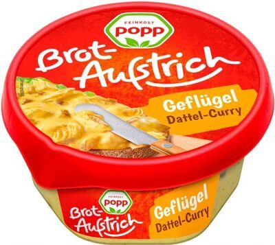 Popp Brotaufstrich Geflügel-Curry 150g