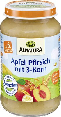 Demeter Alnatura Apfel-Pfirsich mit 3-Korn 190g