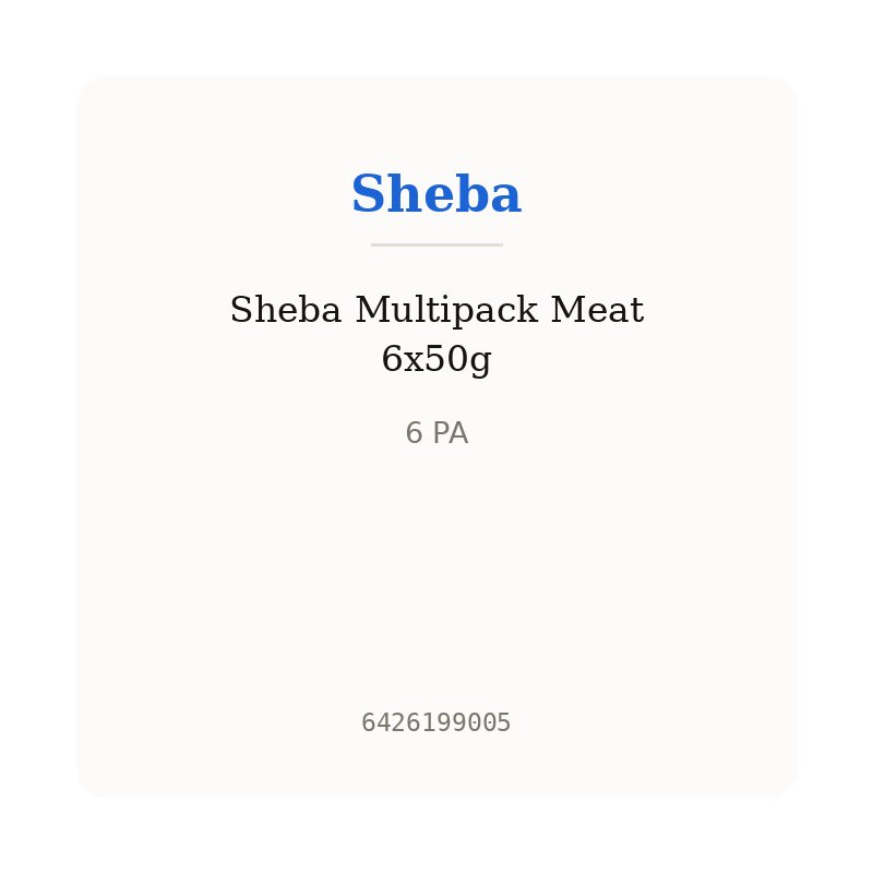 Sheba Multipack Meat 6x50g