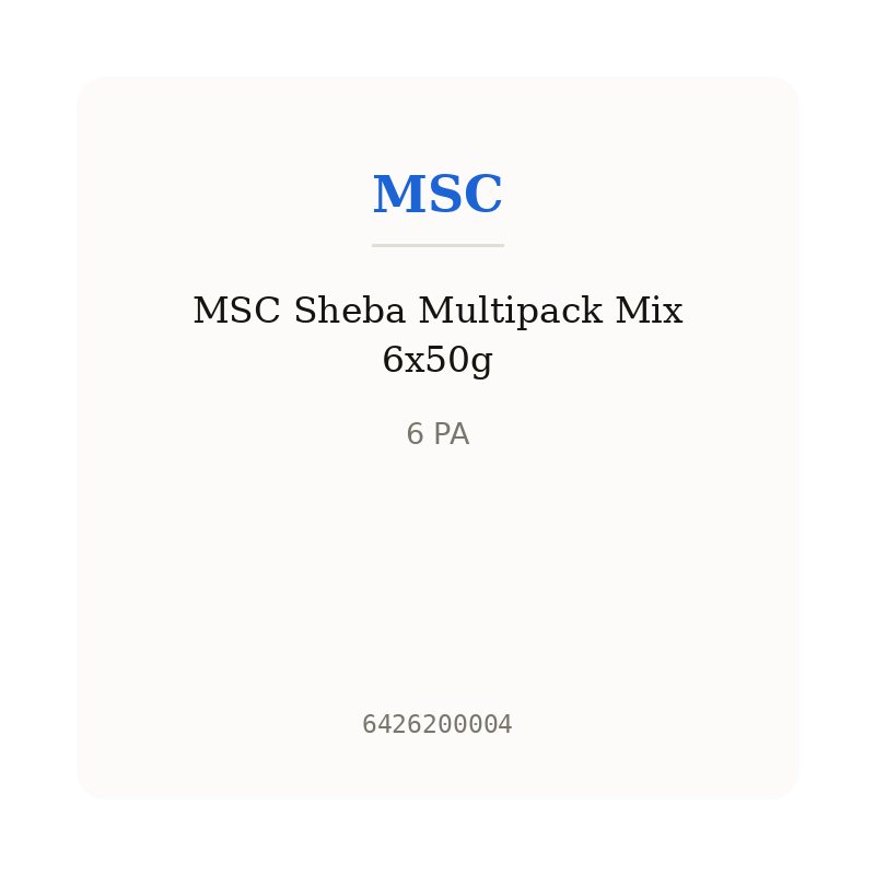 MSC Sheba Multipack Mix 6x50g