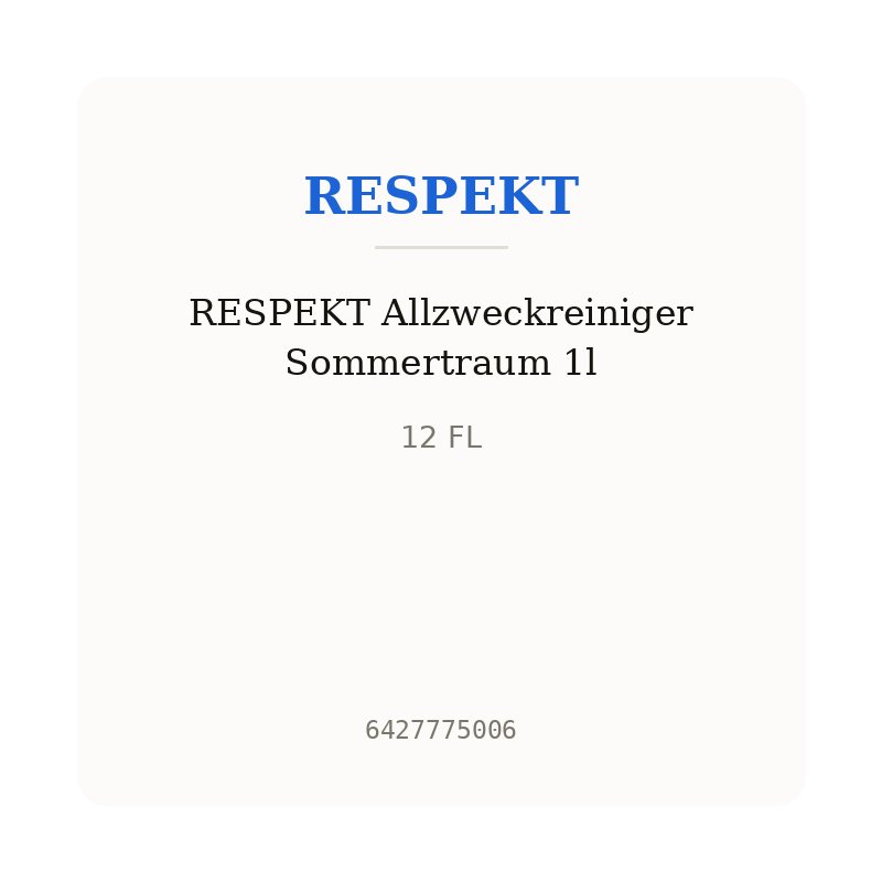 RESPEKT Allzweckreiniger Sommertraum 1l