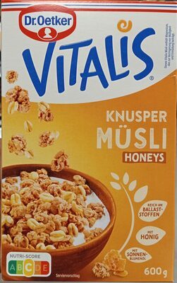 Dr.Oetker Vitalis Knusper Müsli Honeys 600g