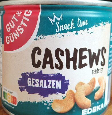 GUT&GÜNSTIG Cashewkerne geröstet gesalzen 150g