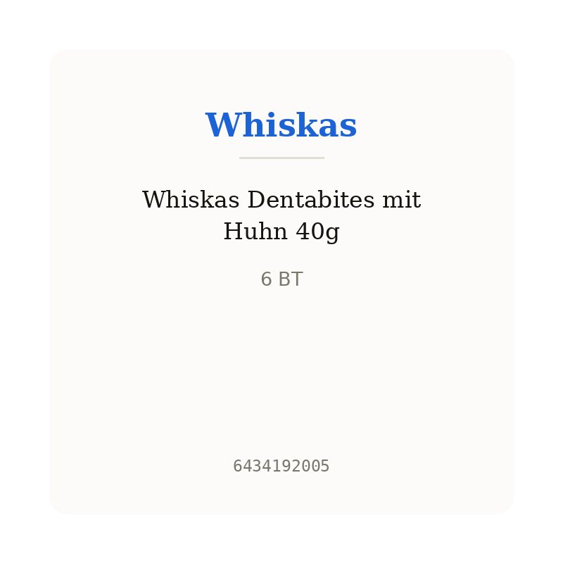 Whiskas Dentabites mit Huhn 40g