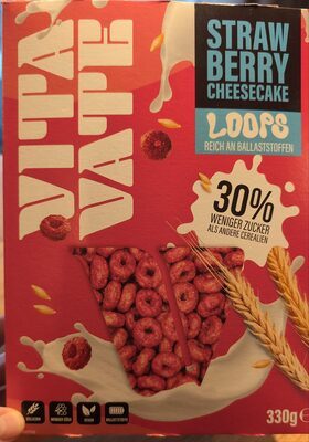 Vitavate Loops Strawberry Cheesecake 330g