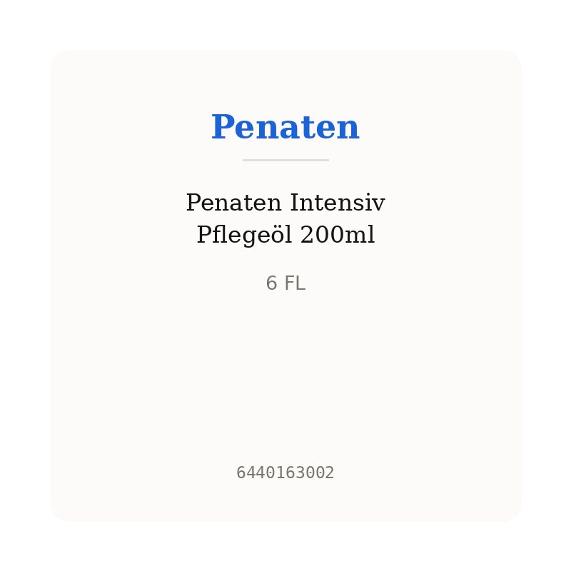 Penaten Intensiv Pflegeöl 200ml