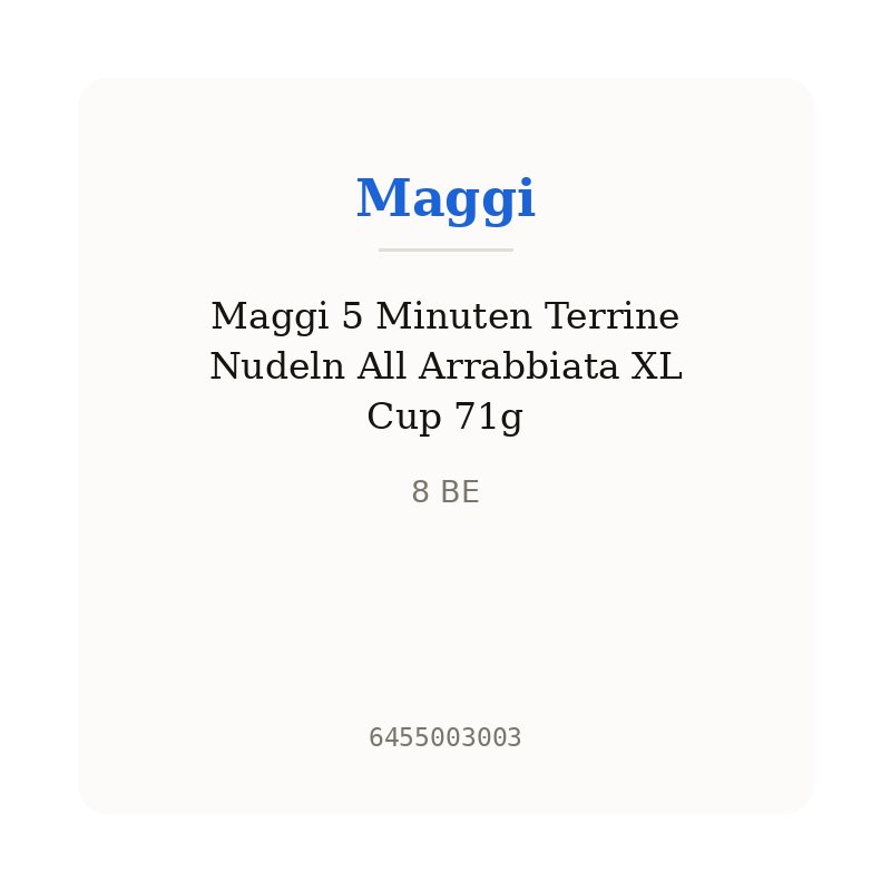 Maggi 5 Minuten Terrine Nudeln All Arrabbiata XL Cup 71g