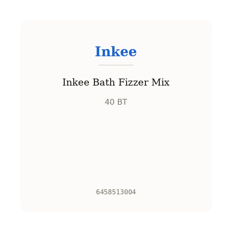 Inkee Bath Fizzer Mix