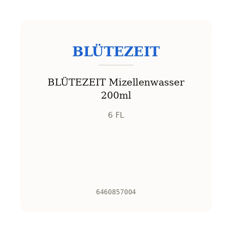 BLÜTEZEIT Mizellenwasser 200ml