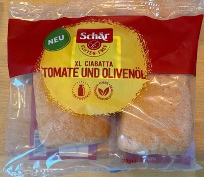 Schär Ciabatta mit Tomaten und Olivenöl XL 170g