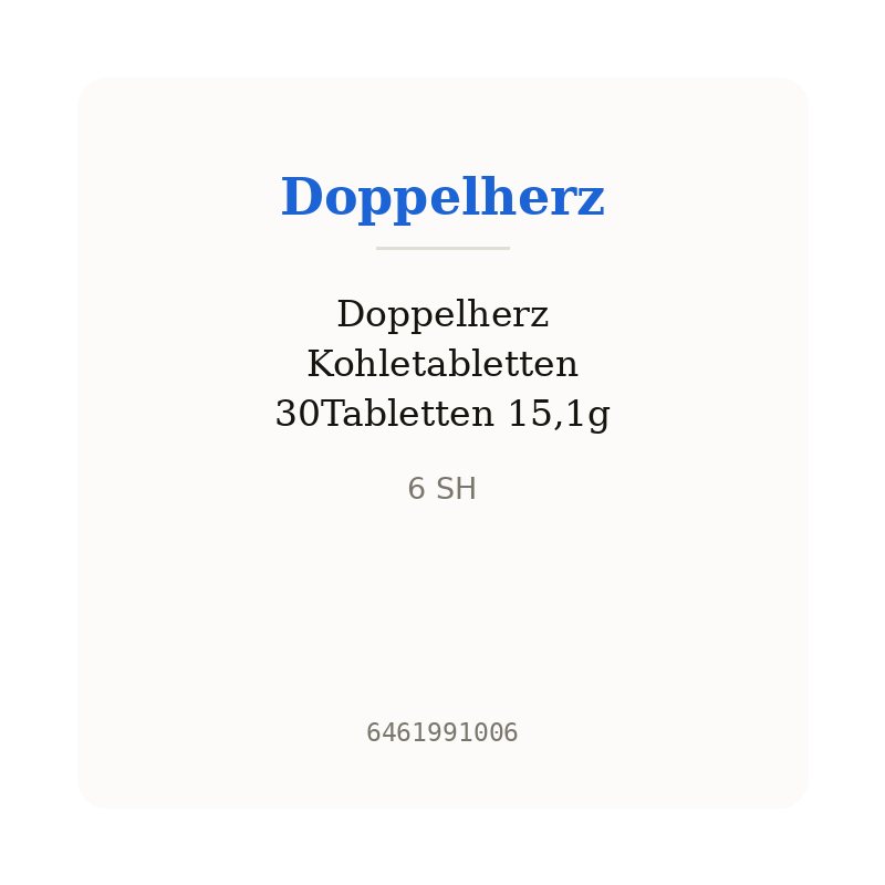 Doppelherz Kohletabletten 30Tabletten 15,1g