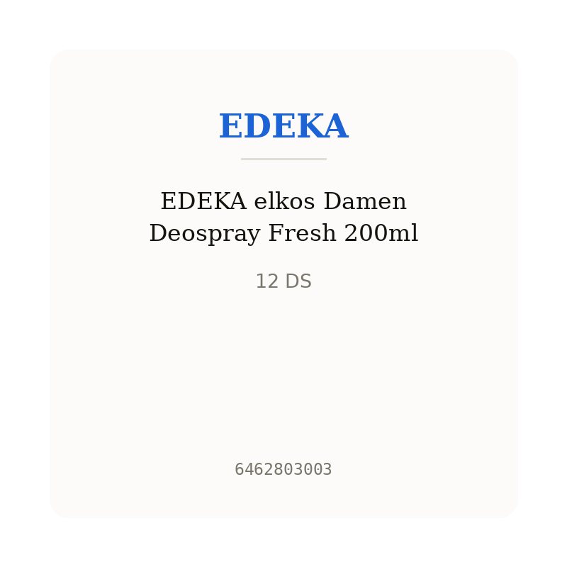 EDEKA elkos Damen Deospray Fresh 200ml