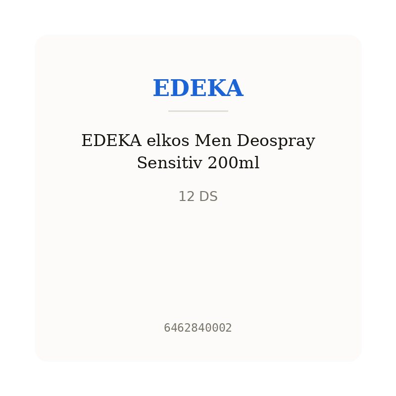 EDEKA elkos Men Deospray Sensitiv 200ml