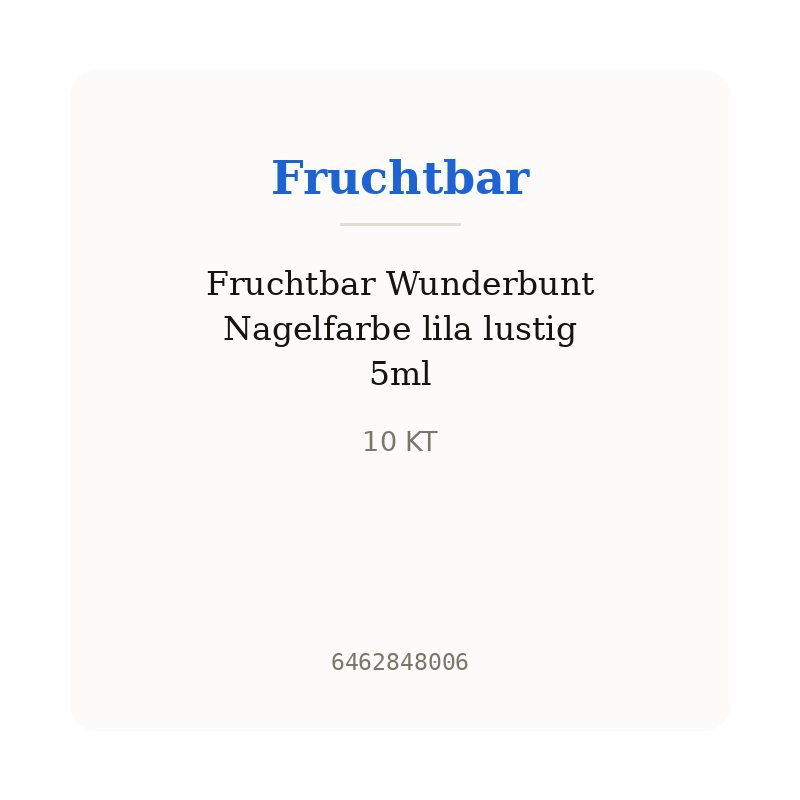 Fruchtbar Wunderbunt Nagelfarbe lila lustig 5ml